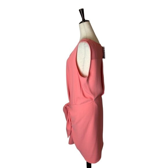 Drew by Anthropologie Pink Sleeveless Tie Waist Morgan Dress Size L - Picture 2 of 11